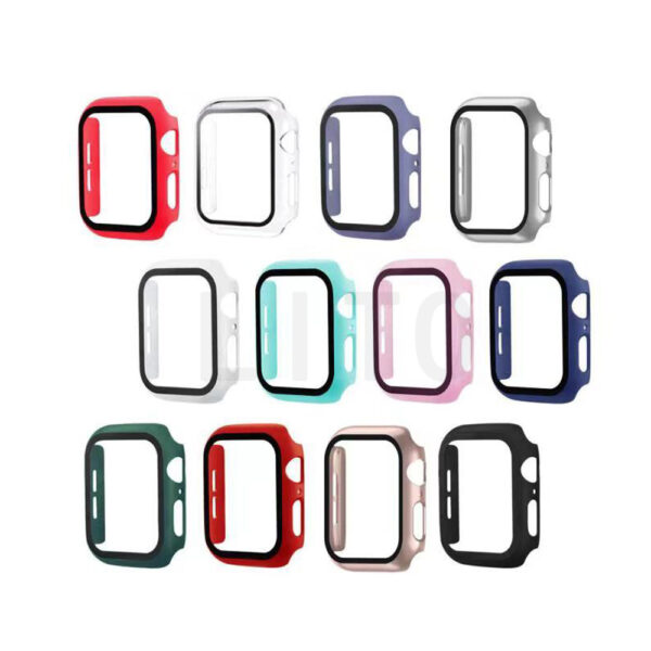 Compatible with Apple,  Generation Of  Watch Case Iwatch123 Generation Pc Hard Case Toughened Film Integrated Protective Case
