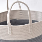Cotton Rope Storage Basket Cotton Rope Basket, Toys, Sundries, Laundry Storage Basket - Image 4