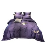 Silky Egyptian Cotton Bedding Set Luxury Feather - Image 5