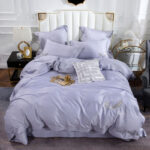 Silky Egyptian Cotton Bedding Set Luxury Feather - Image 4