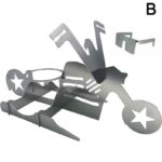 Chicken Stand Beer Funny American Motorcycle BBQ Steel Rack Tools Funny Roast Chicken Rack Grilling Roast Rack - Image 3