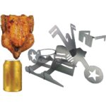 Chicken Stand Beer Funny American Motorcycle BBQ Steel Rack Tools Funny Roast Chicken Rack Grilling Roast Rack - Image 4