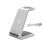 Wireless Charger Compatible With Iphone12 Three-In-One Charging Stand Iwatch6 Fast Charging Base - Image 6