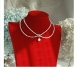 Vintage Antique French Natural Pearl Necklace Handmade Double-Layer Pearl Clavicle Chain Vintage Choker - Image 3