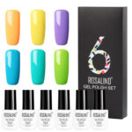 6 Colors Set Solid Color Gel Polish Set Nail Polish Gift Box Manicure - Image 3