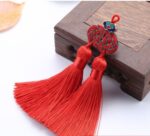Double Money Knot Double Tassel Jewelry Pendant - Image 5