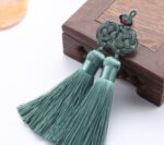 Double Money Knot Double Tassel Jewelry Pendant - Image 8