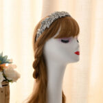 High-End Headgear With Diamond-Studded Hair Binding Headband Shiny Diamond Headgear With Versatile Wide Headband Headgear - Image 5