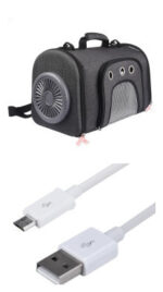 Pet Out Bag With Fan Side Mesh Ventilation - Image 8