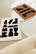 Classic Retro Geometric Small Apartment Bedroom Bedside Blanket - Image 6