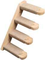 Cat Wooden Wall Hanging Ladder Pine Springboard Stairs Cat Toy Multi-layer - Image 3
