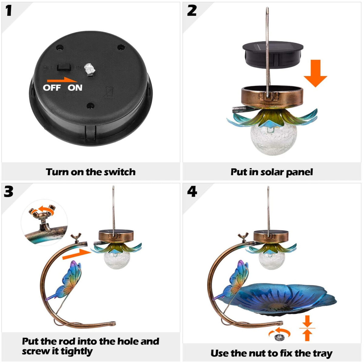 Solar Crack Ball Bird Feeder - Image 6