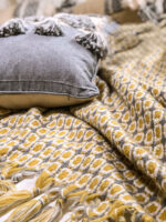 Sofa Blanket Cover Blanket Knitted Tassel Single Nap Blanket Batch Blanket - Image 3