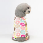 Pet Four-Legged Cotton Home Clothes Dog Pajamas Casual Cartoon Fruit Pattern - Image 5