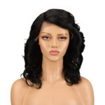 Real Hair Headgear Women Hair Stitch Lace Wig Long Curly Hair - Image 3