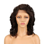 Real Hair Headgear Women Hair Stitch Lace Wig Long Curly Hair - Image 6