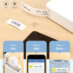 Label Printer Home Thermosensitive Sticker Printer Portable Bluetooth Small - Image 5
