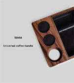 Bomber Solid Wood Slag Box Domestic Coffee Bar Slag Barrel Handle Bracket Powder Holder - Image 6