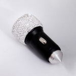 Diamond-Studded Car Mobile Phone Safety Hammer Charger - Image 2