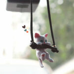 Car Ornaments Creative Cute Branch Cat Rearview Mirror Pendant - Image 3