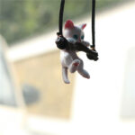 Car Ornaments Creative Cute Branch Cat Rearview Mirror Pendant - Image 2