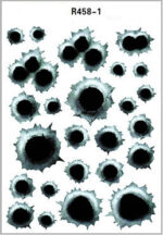 Simulation Bullet Hole Car Sticker, Car Bullet Hole Crack Car Sticker - Image 2