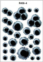 Simulation Bullet Hole Car Sticker, Car Bullet Hole Crack Car Sticker - Image 5