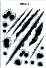 Simulation Bullet Hole Car Sticker, Car Bullet Hole Crack Car Sticker - Image 4