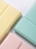 Color Flat Bluetooth Keyboard Leather Case Pen Slot - Image 4