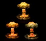Mushroom Cloud Creative Led Table Lamp Infinite Three-Tone Light Eye Protection Lamp - Image 4