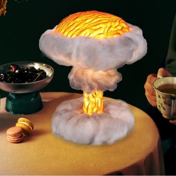 Mushroom Cloud Creative Led Table Lamp Infinite Three-Tone Light Eye Protection Lamp