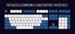 Laser Engraving Keycap  Blue And White Mechanical Keyboard - Image 3