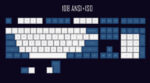 Laser Engraving Keycap  Blue And White Mechanical Keyboard - Image 8