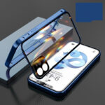 Compatible with Apple , Mobile Phone Shell Metal Frame Buckle Double-sided Glass - Image 7