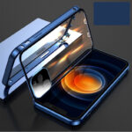 Compatible with Apple , Mobile Phone Shell Metal Frame Buckle Double-sided Glass - Image 3