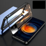 Compatible with Apple , Mobile Phone Shell Metal Frame Buckle Double-sided Glass - Image 8