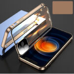 Compatible with Apple , Mobile Phone Shell Metal Frame Buckle Double-sided Glass - Image 6