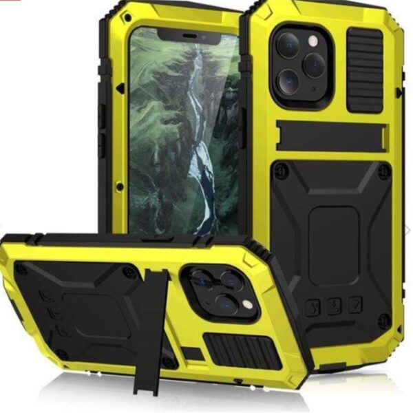 Mobile Phone Shell Metal All-inclusive With Bracket Anti-drop Cover