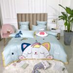 Cotton Satin Cartoon Appliqu Embroidered Princess Wind Bedding Kit - Image 5