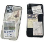 Retro Small Card Diy Combination Transparent Mobile Phone Case