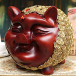 Large Resin Piggy Bank, Lucky Piggy Bank, Business Gifts, Office Decorations, Home Accessories - Image 2