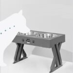 Adjustable Height And Large Capacity Stainless Steel Dog Food Bowl - Image 4