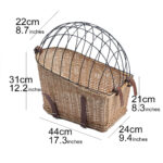 Rattan Bicycle Basket Rear Basket Pet Basket - Image 5