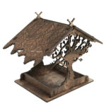 Wooden Home Garden Outdoor Bird Feeder Garden Pendant Decoration Feeder - Image 3