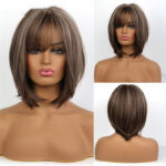 Gradient Golden Chemical Fiber Wig Headgear - Image 4