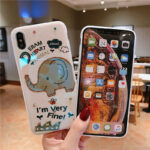 Compatible with Apple , Shatter-resistant Cartoon Giraffe Cute Elephant Phone Case - Image 3