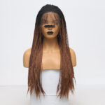 Gradient Brown Three-strand Long Braid - Image 2