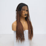Gradient Brown Three-strand Long Braid - Image 4