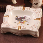 European-style Fruit Plate Set Creative Modern Luxury Gift Ceramic Fruit Plate - Image 3