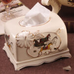 European-style Fruit Plate Set Creative Modern Luxury Gift Ceramic Fruit Plate - Image 4